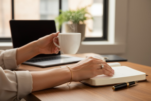 Brenda ~ Classic Gold Bar 1.5mm Beaded Bracelet