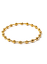 Gold Tripla Martellata Pattern 4mm Bead Bracelet ~ Stella