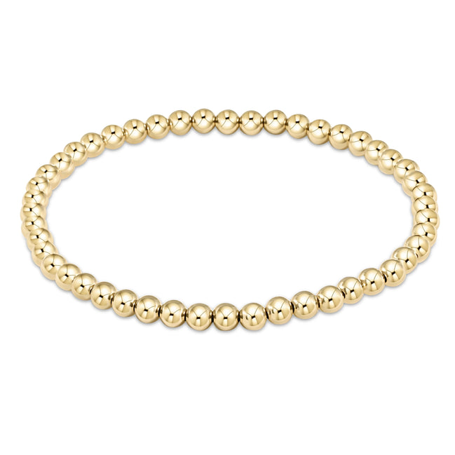 Classic Gold 4mm Bead Bracelet ~ Anne
