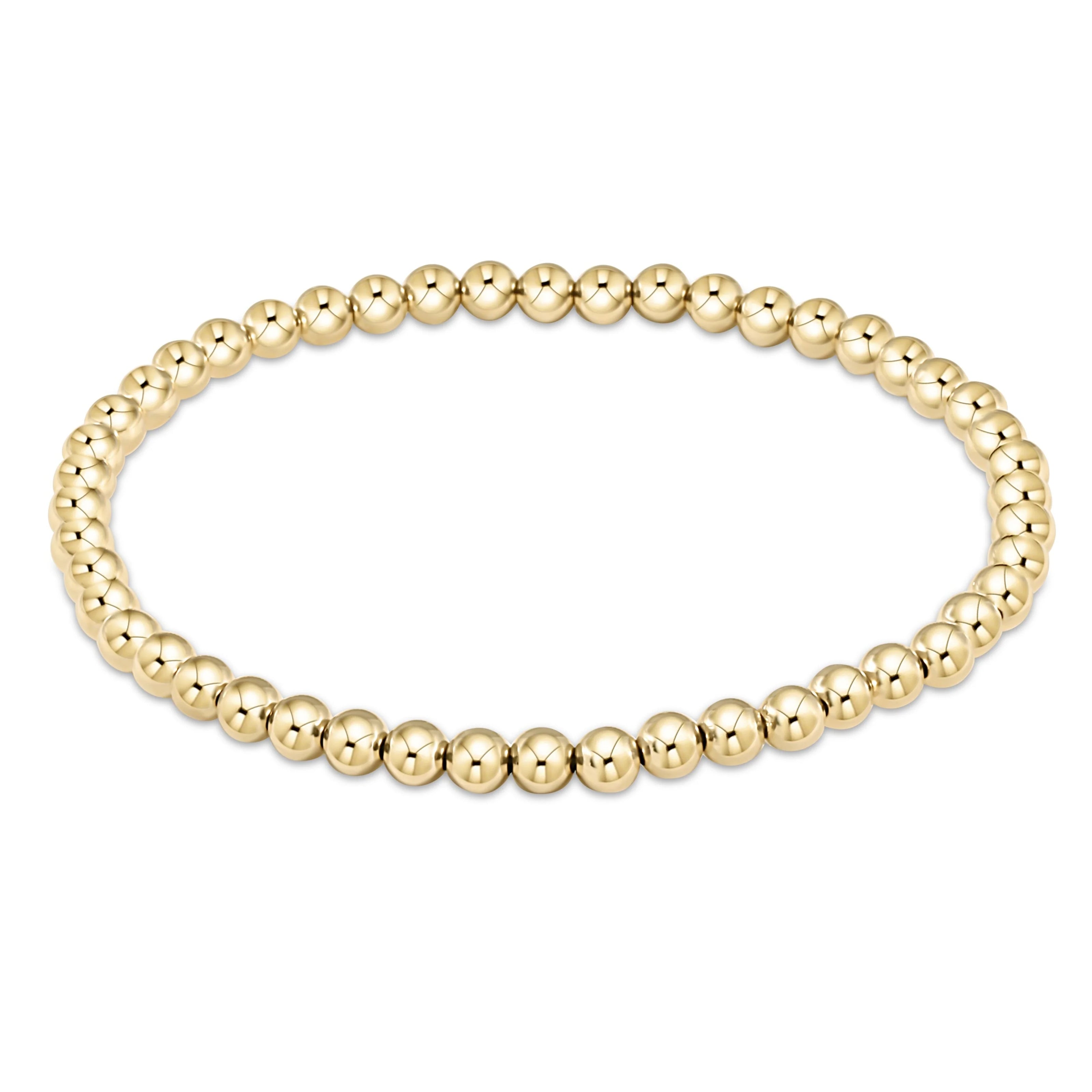 Classic Gold 4mm Bead Bracelet ~ Anne