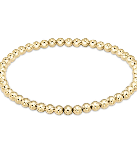 Classic Gold 4mm Bead Bracelet ~ Anne