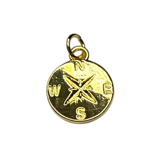 Compass Charm ~ Gold Charm