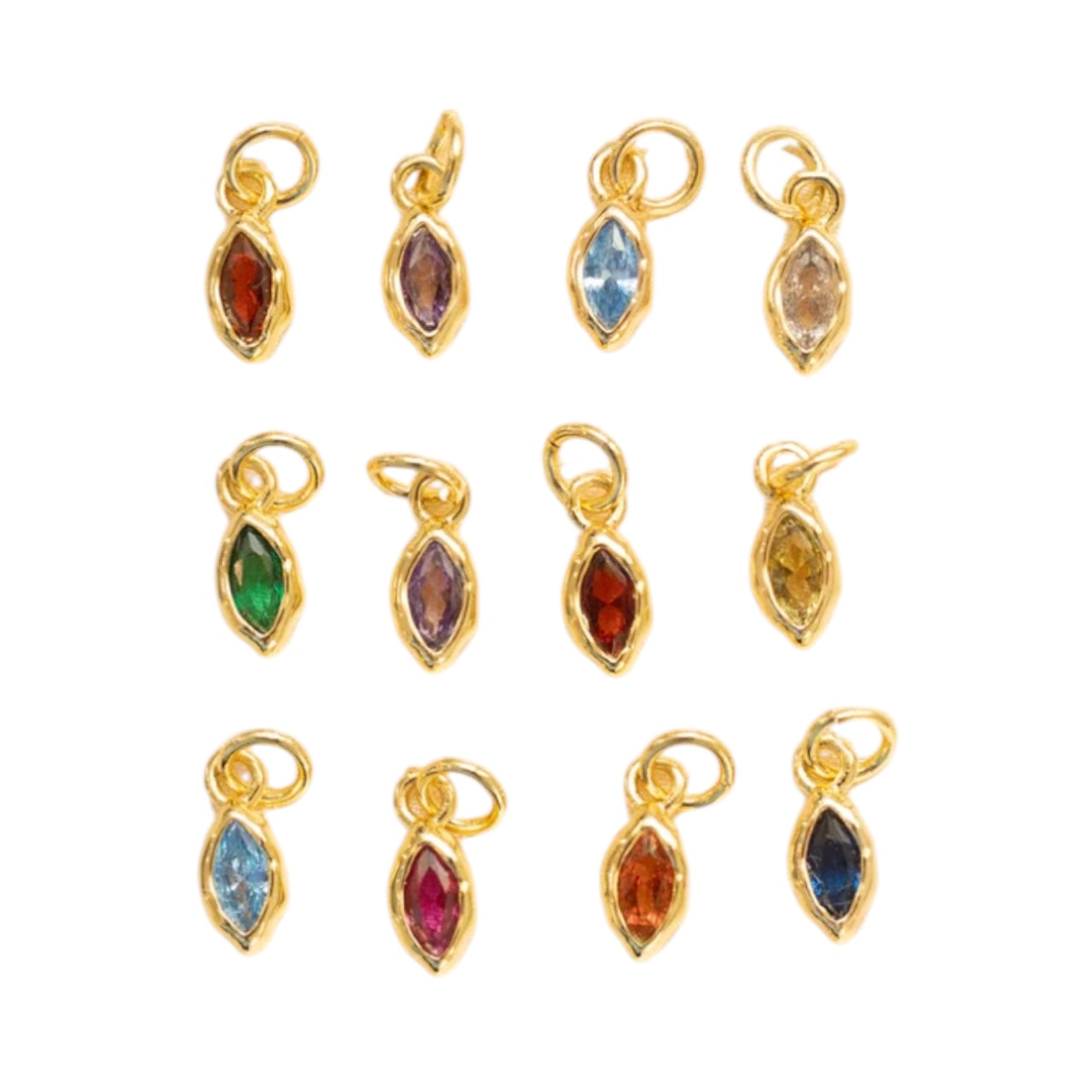 Birthstone Charm ~ Gold Charm | Gemstone