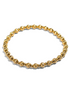 Gold Ogni Altra Rigata 4mm Bead Bracelet ~ Jacquelyn
