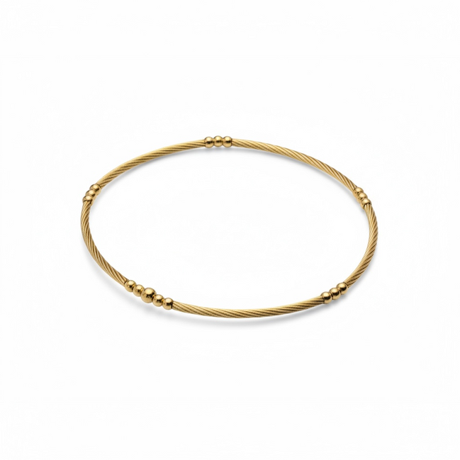 Classic Gold Barra Girata 1.5mm Bracelet ~ Brenda
