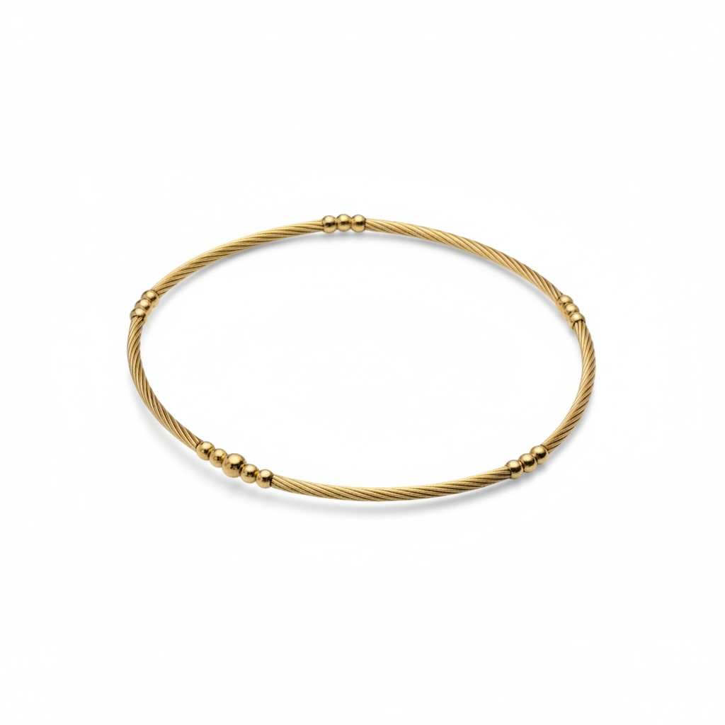 Classic Gold Barra Girata 1.5mm Bracelet ~ Brenda