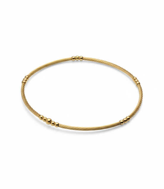 Classic Gold Barra Girata 1.5mm Bracelet ~ Brenda