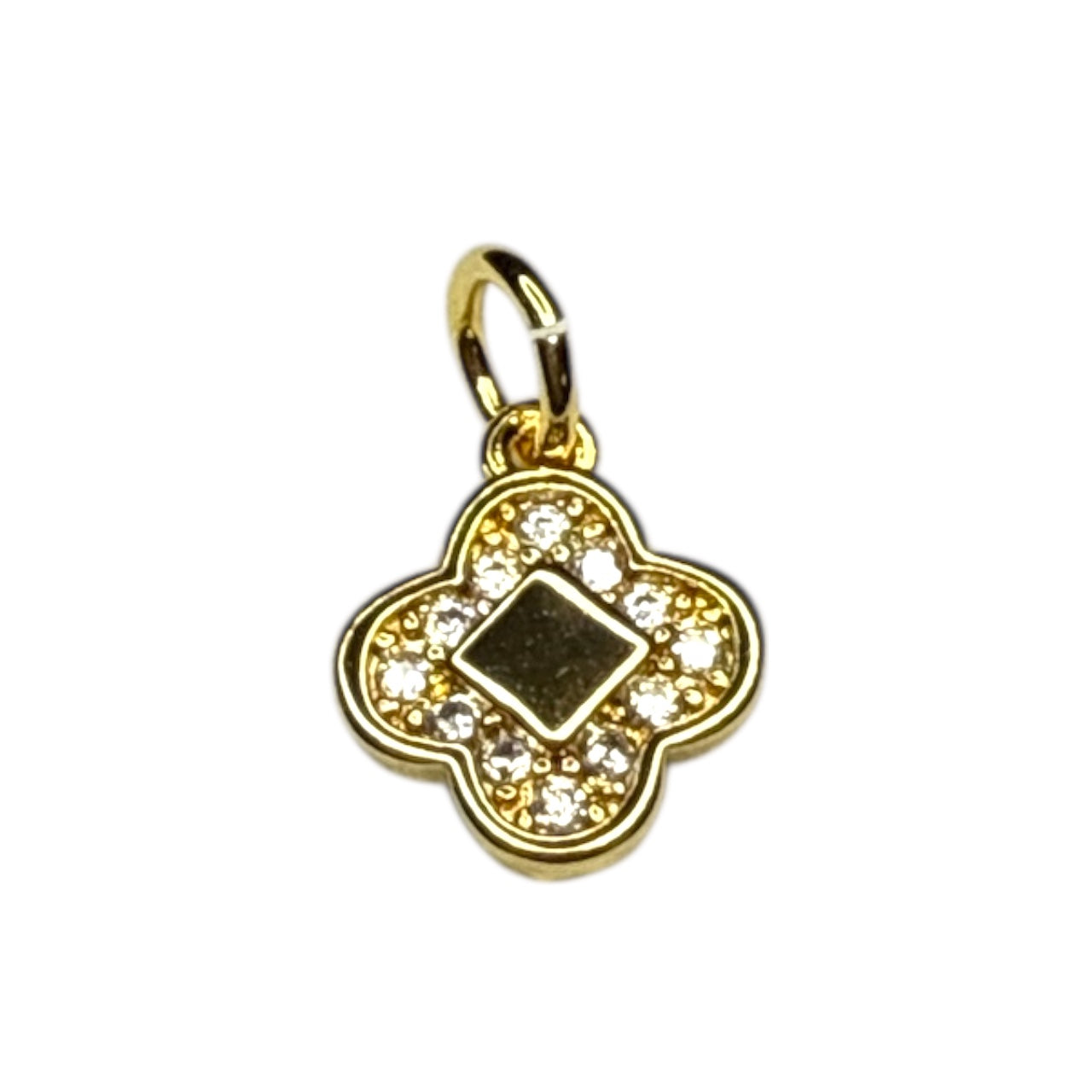 Louie Charm ~ Gold Charm | CZ Stones
