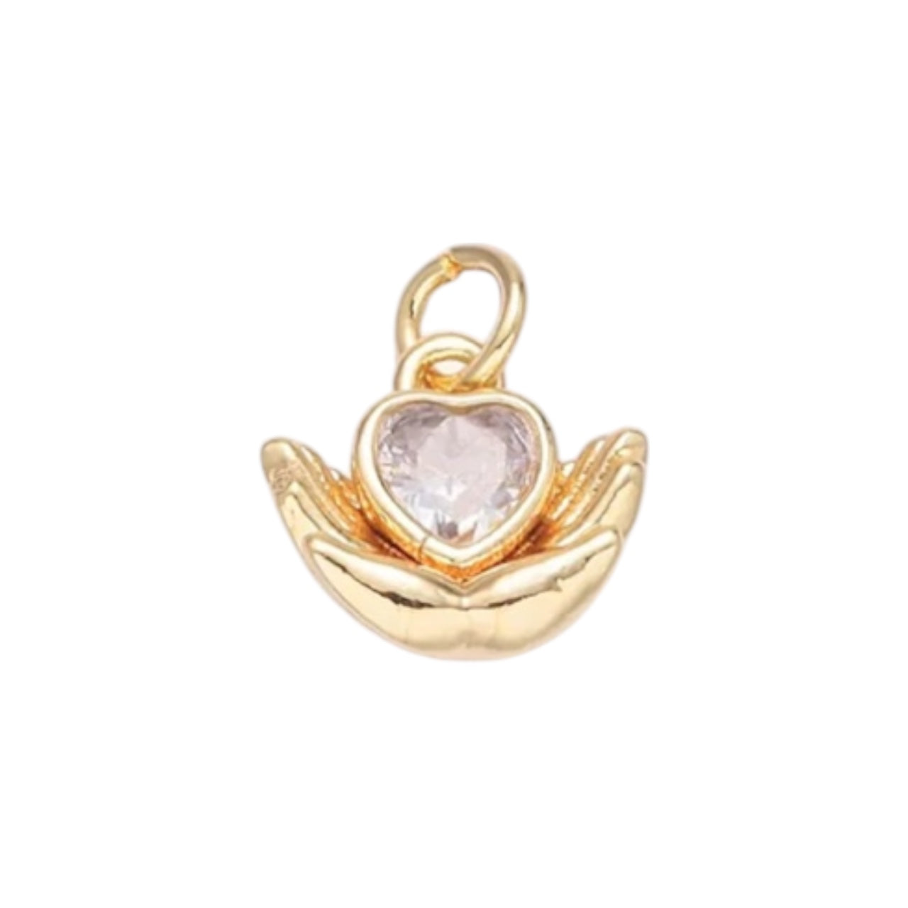 Empathy Charm ~ Gold Charm | CZ Stone