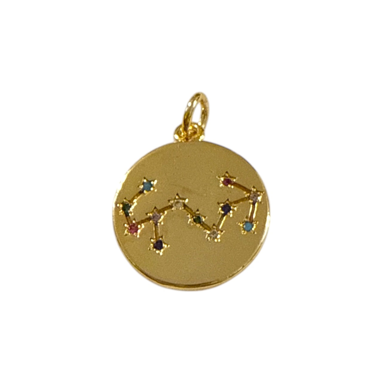 Zodiac Charm ~ Gold Charm | Gemstones