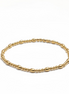 Gold Tripla Riso Piccolo Pattern 4.6mm Bead Bracelet ~ Mia