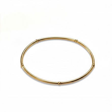 Classic Gold Barra 2mm Bead Bracelet ~ Silvana