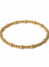 Gold Tripla Rigata Pattern 4mm Bead Bracelet ~ Nichole