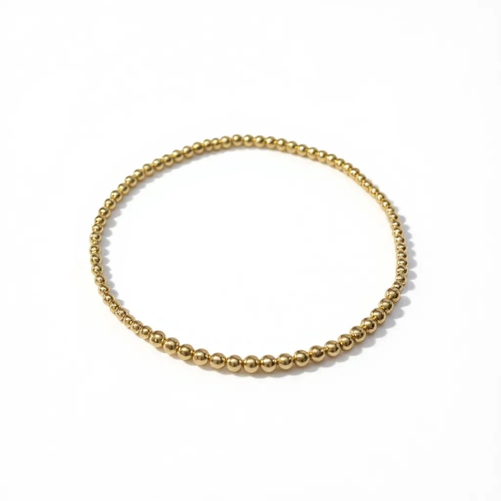 Classic Gold Fila Piccola 3mm Bead Bracelet ~ Lidia