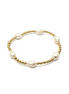 Gold Perla Singola 8.5mm Bead Bracelet ~ Joleen