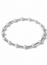Silver with Perla 4.5 mm Tripla Pattern Bead Bracelet ~ Cathy