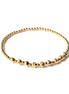 Gold Fila Grande Martellata 4mm Bead Bracelet ~ Carolina