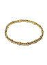 Gold Tripla Rigata 4mm Alternating Pattern Bead Bracelet ~ Maddy