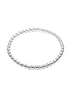 Classic Silver 4mm Bead Bracelet ~ Nada
