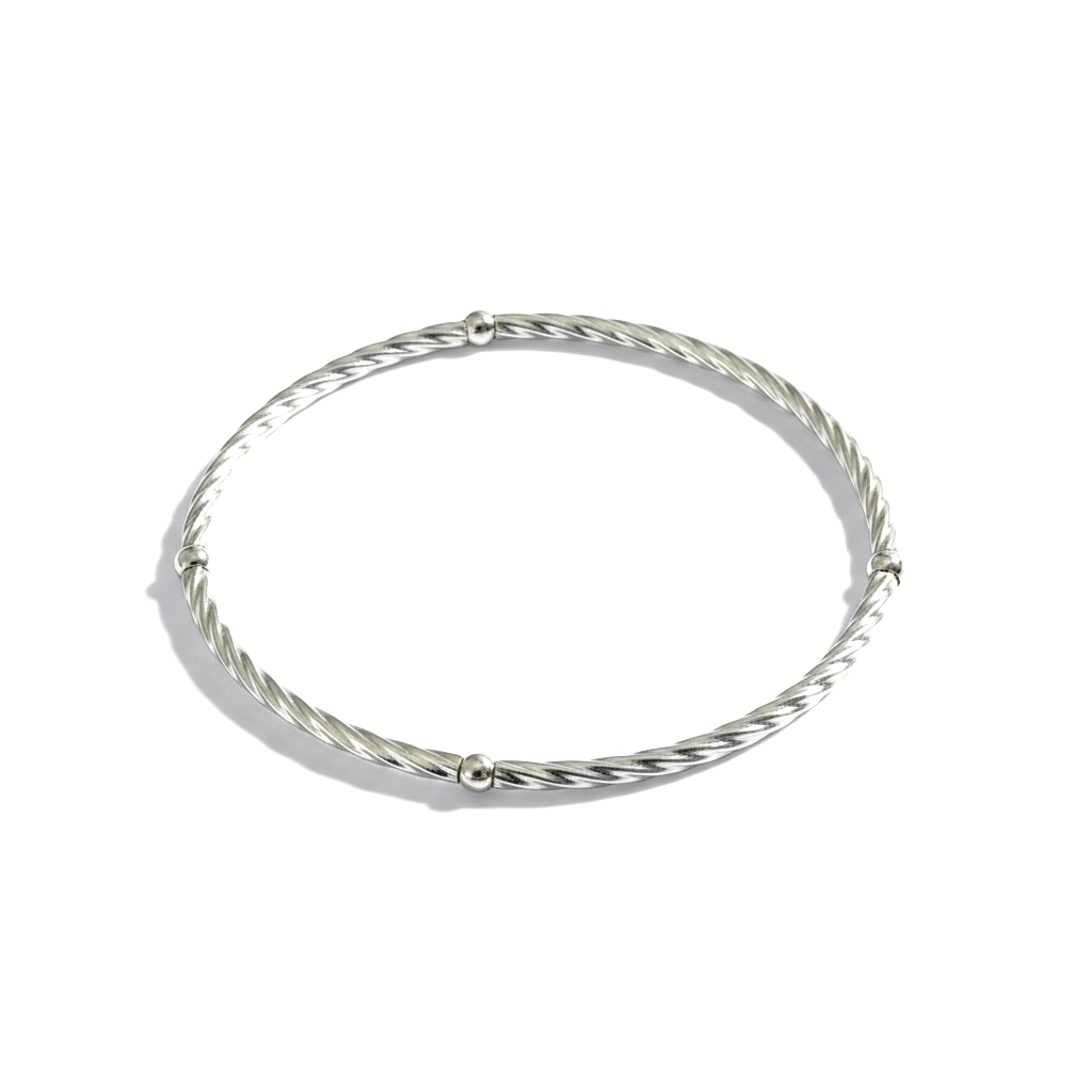 Classic Silver Barra Girata 2mm Bracelet ~ Riley