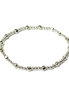 Silver Tripla Pepita Pattern 4mm Bead Bracelet ~ Mila