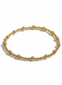 Classic Gold Tripla Pattern 4mm Bead Bracelet ~ Luisa