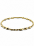 Gold Fila Riso Grande Alternating Pattern 7mm Bead Bracelet ~ Alexa