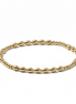 Gold Fila Riso Piccolo Alternating Pattern 4.6mm Bead Bracelet ~ Shelby