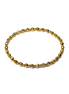 Gold Ogni Altra Martellata 4mm Bead Bracelet ~ Sophia