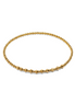 Gold Fila Piccola Martellata 3mm Bead Bracelet ~ Amanda