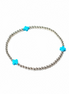Silver Blue Crocifissa