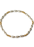 Two Tone Grande Riso Tripla Pattern Bead Bracelet ~ Kimberly