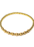 Gold Fila Rigata 4mm Bead Bracelet ~ Nova