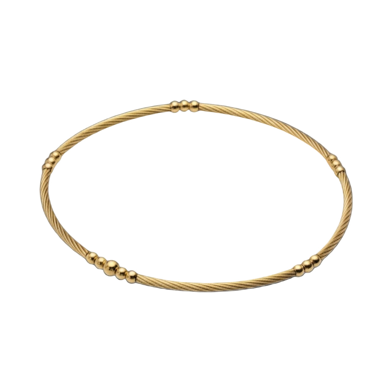 Brenda ~ Classic Gold Bar 1.5mm Beaded Bracelet