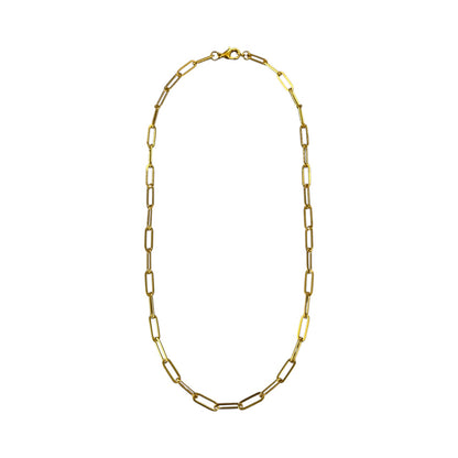 Gold Paperclip Necklace