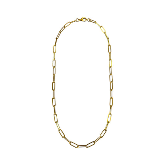 Gold Paperclip Necklace