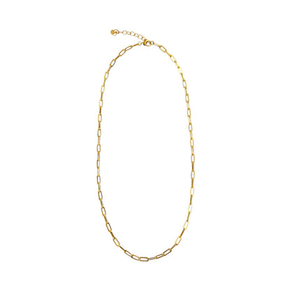 Gold Mini Paperclip Necklace