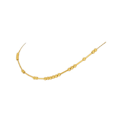 Morse Code Necklace ~ Gold