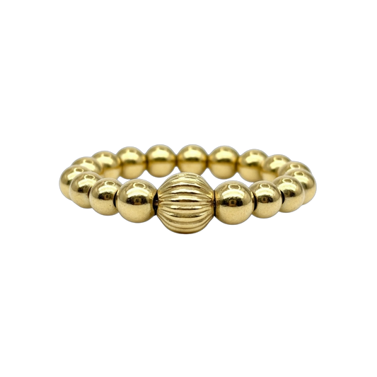 Tiana Ring ~ Gold Lined 4mm | 3mm | 2.5mm Beaded Ring